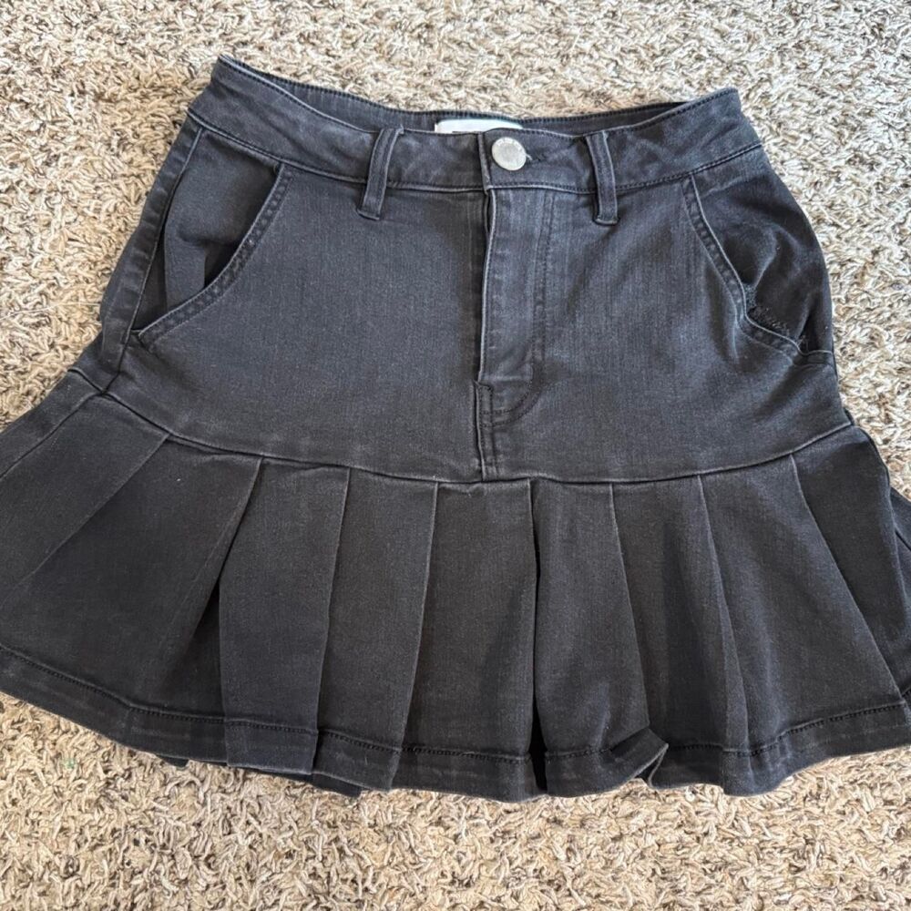 Rsq Women's Black and Grey Skirt